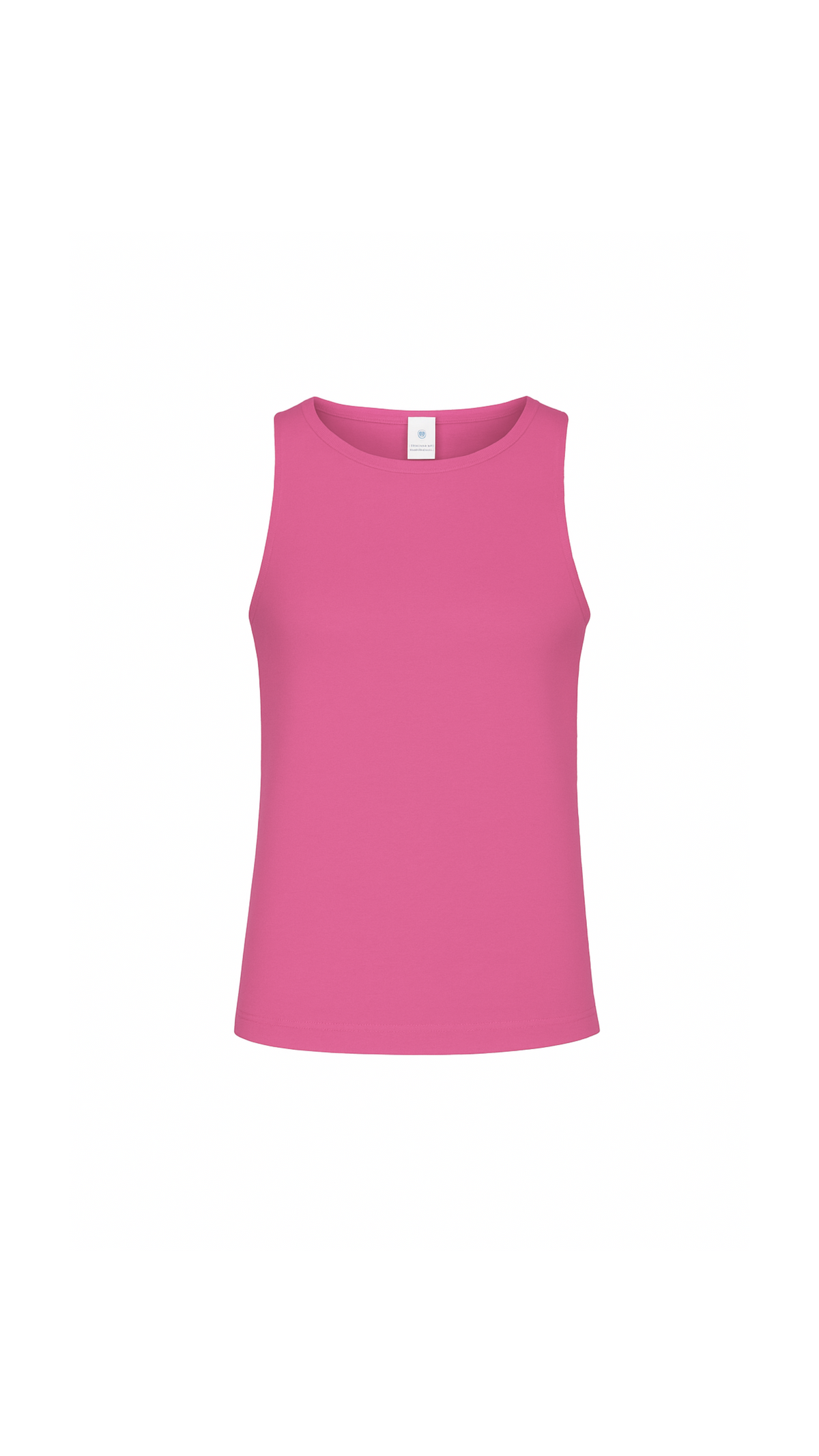 Girl's Seamless High Neck Tank Top in Super Pink | Minette Boutique