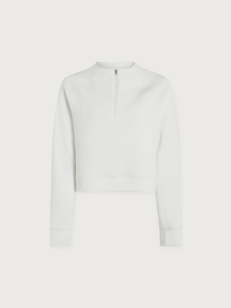 Varley Ebba Half Zip Midlayer in Snow White | Minette Boutique