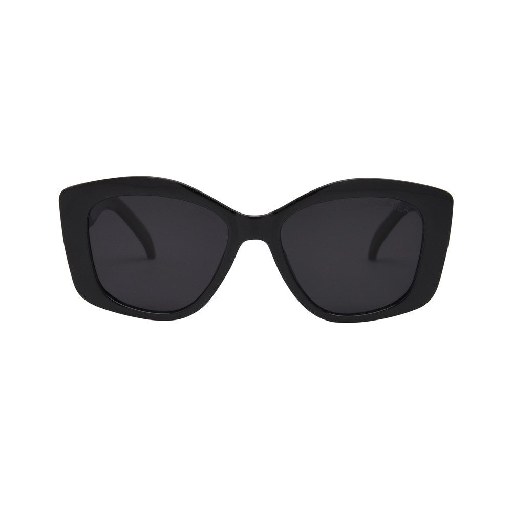 Paige Sunglasses in Black with Smoke Polarized Lens