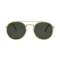 All Aboard Sunglasses in Moss with Green Polarized Lens