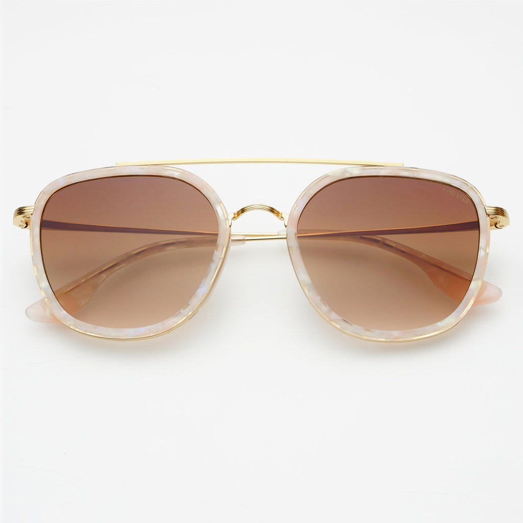 Weston Sunglasses in Light Pink/Brown