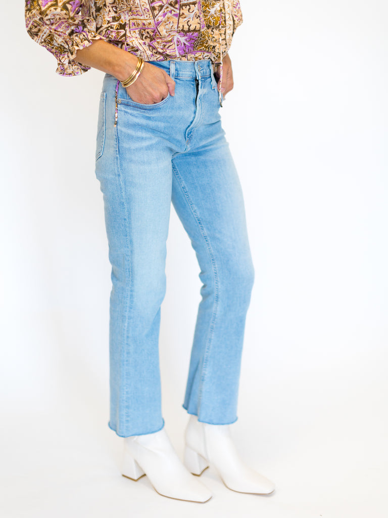 Citizens of Humanity Isola Mid Rise Cropped Boot Flare Jean in Lyric Wash