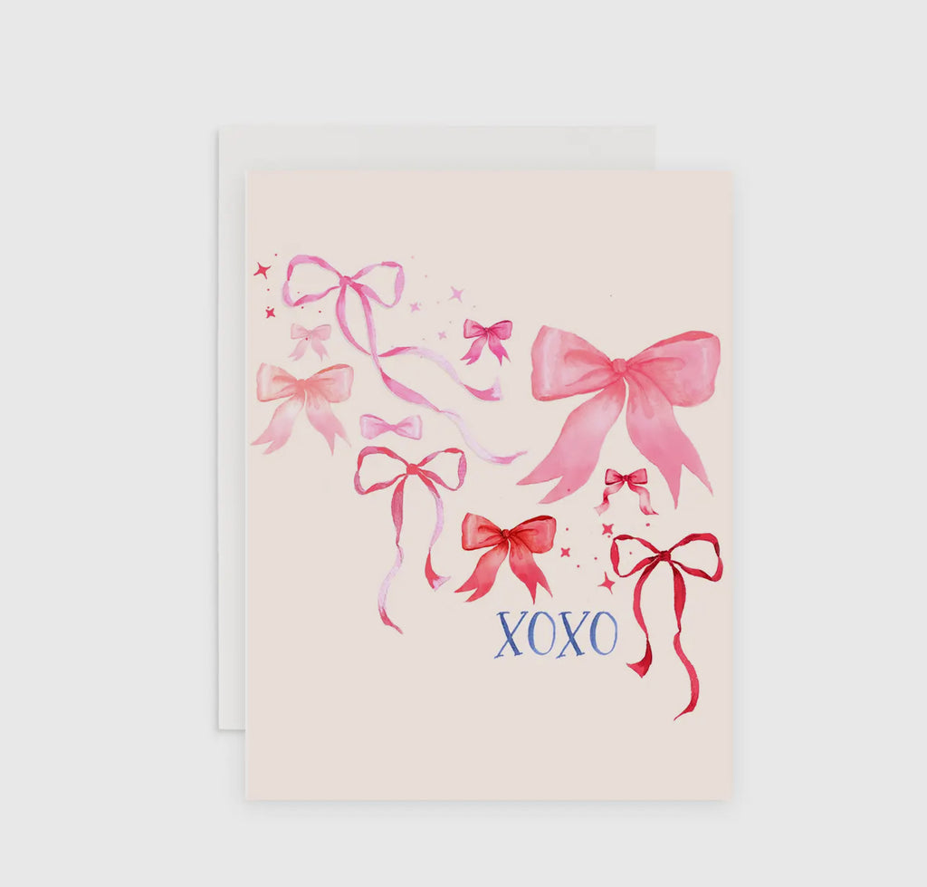 X's and Bows Valentine's Day Greeting Card