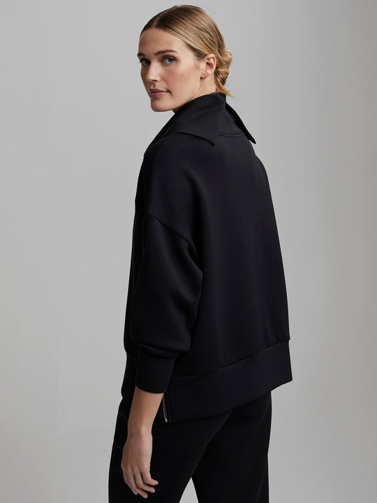 Varley Priya Longline Sweatshirt in Black