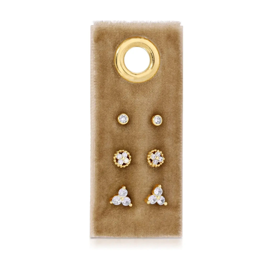 Everyday Brilliance Stud Earring Set of 3