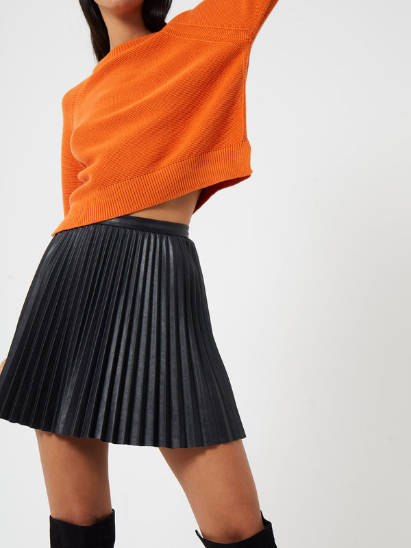 French Connection Etta Recycled Vegan Leather Skirt