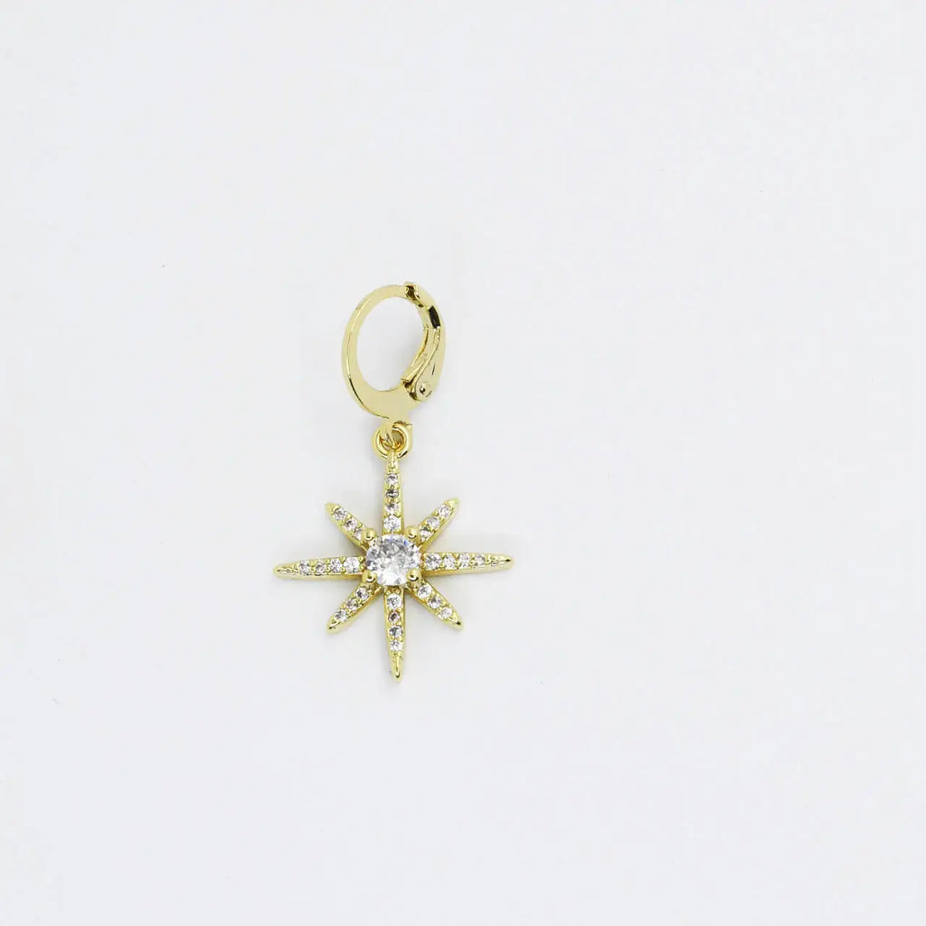 Polar Gold Star Charm in Gold