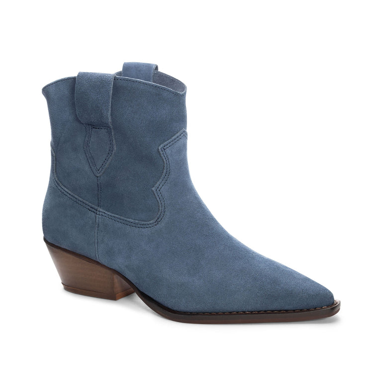 Chinese Laundry Califa Casual Suede Bootie in Blue