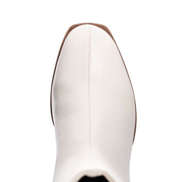 Chinese Laundry Danica Smooth Bootie in Cream