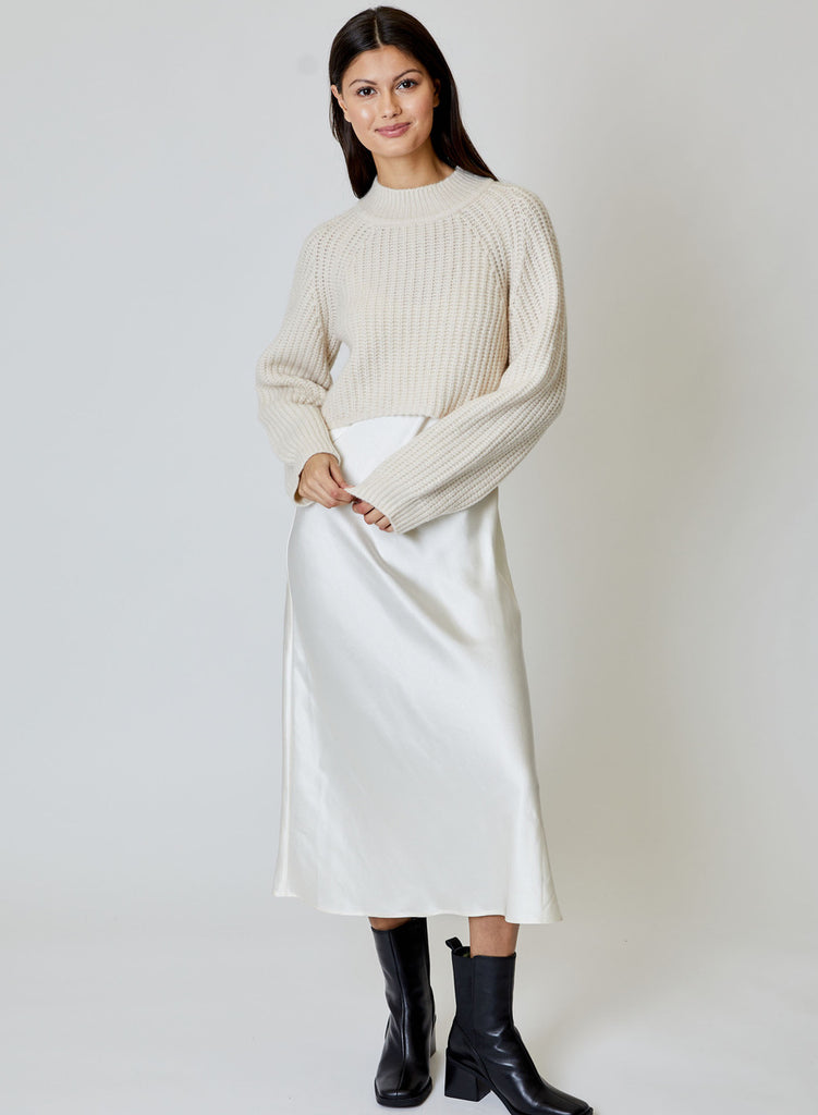 Ren Dress and Sweater Set in Ivory