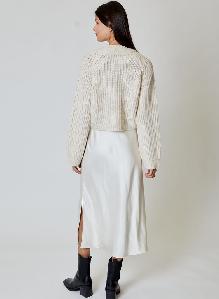 Ren Dress and Sweater Set in Ivory