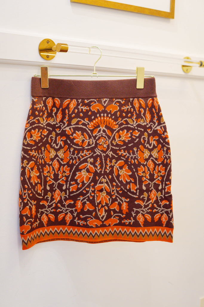 Knitted Skirt in Liberty Print