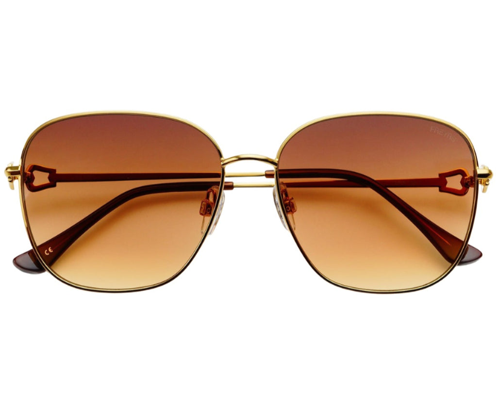 Lea Sunglasses in Gold/Brown