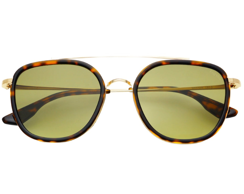 Weston Sunglasses in Tortoise/Green
