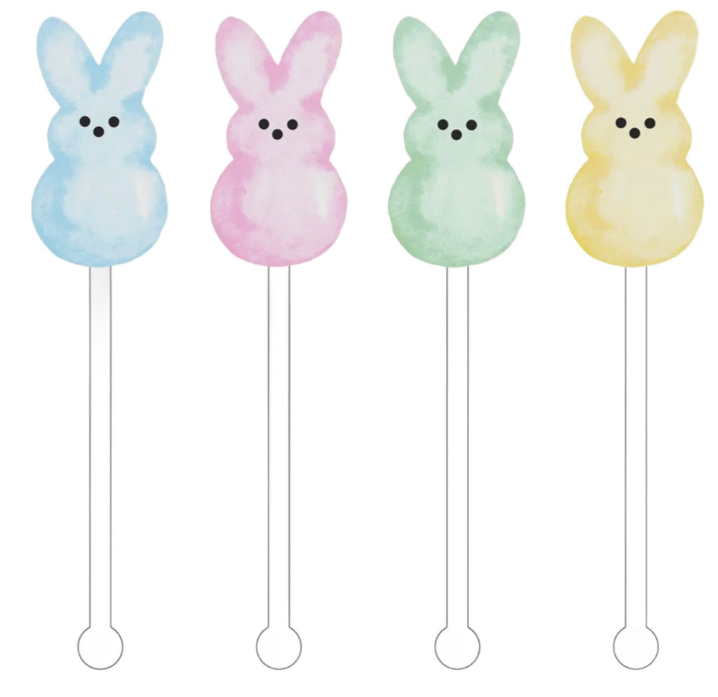 Bunny Peeps Easter Stir Sticks (pack of 4)