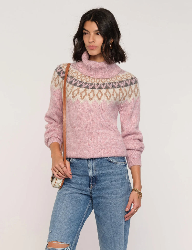 Fair Isle Sweater in Lilac
