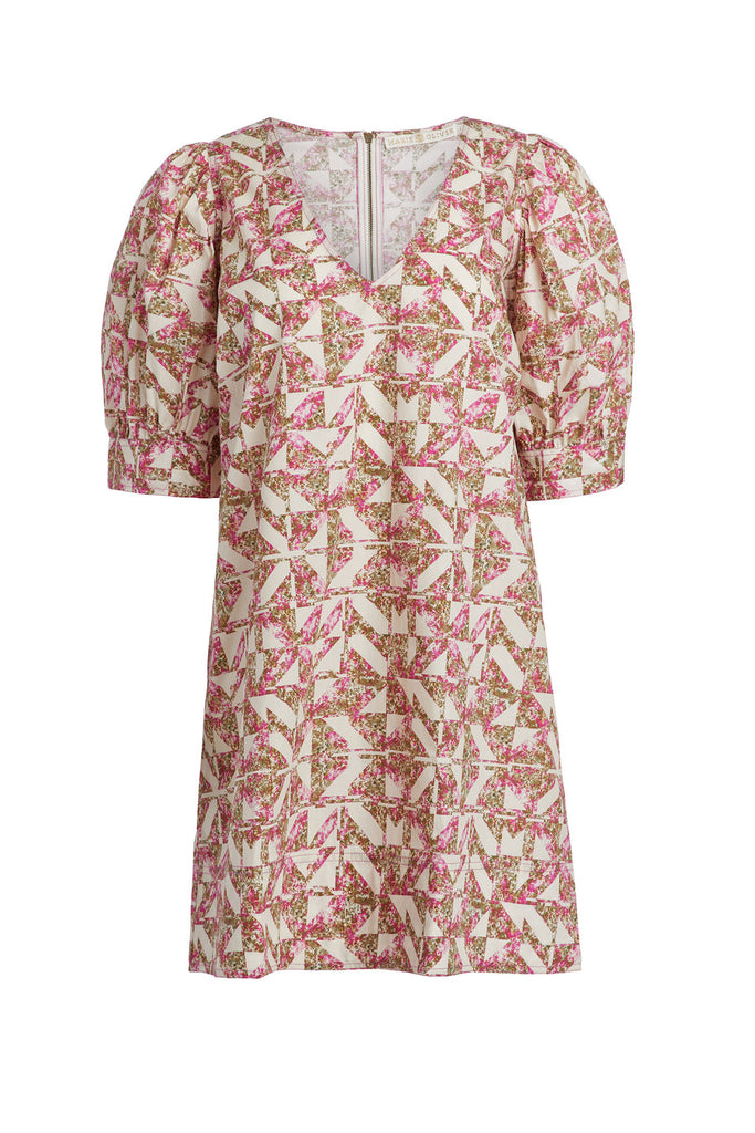 Marie Oliver Ola Dress in Everglade Pink Print