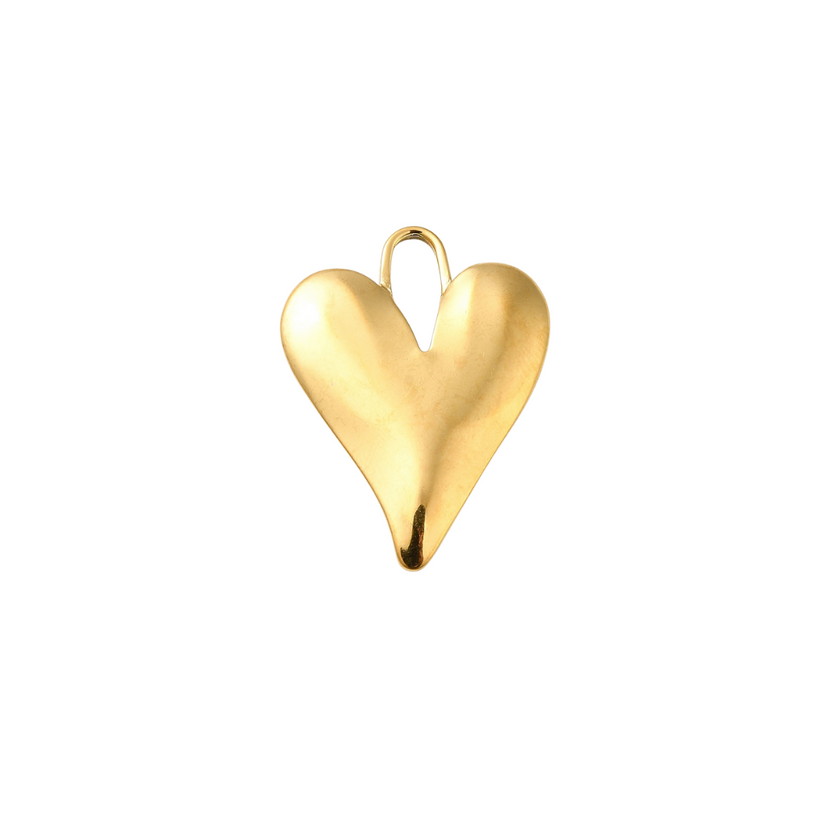 Gold Statement Heart Charm