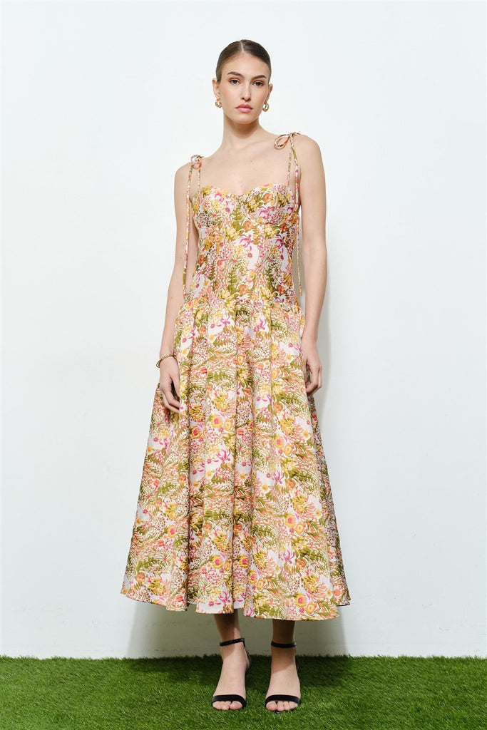 romantic floral midi dress Tiffany Rose Rosalie Midi Dress (Petal Pink Floral)