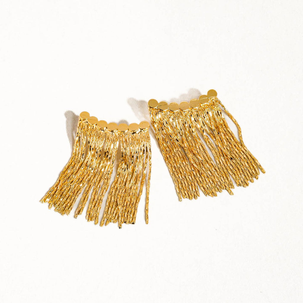 Valora 18K Gold Dressy Tassel Earring