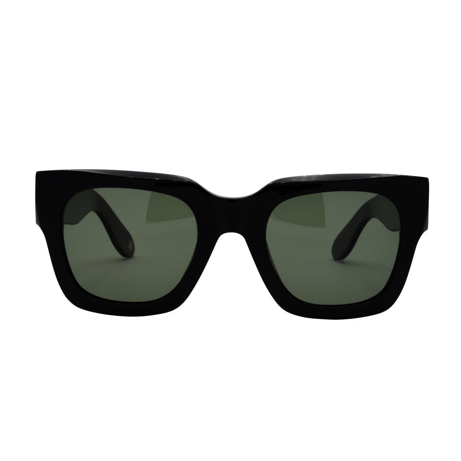 Jolene Sunglasses in Black with Smoke Polarized Lens