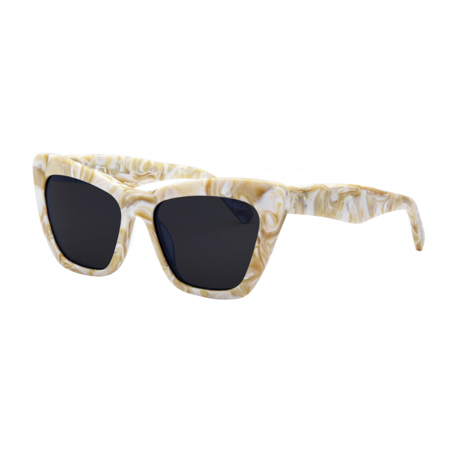 Olive Sunglasses in Shell  with Smoke Polarized Lens