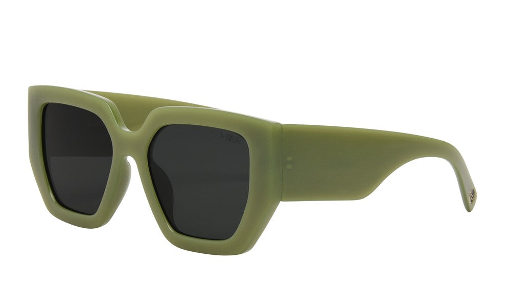 Olivia Sunglasses in Moss with Green Polarized Lens