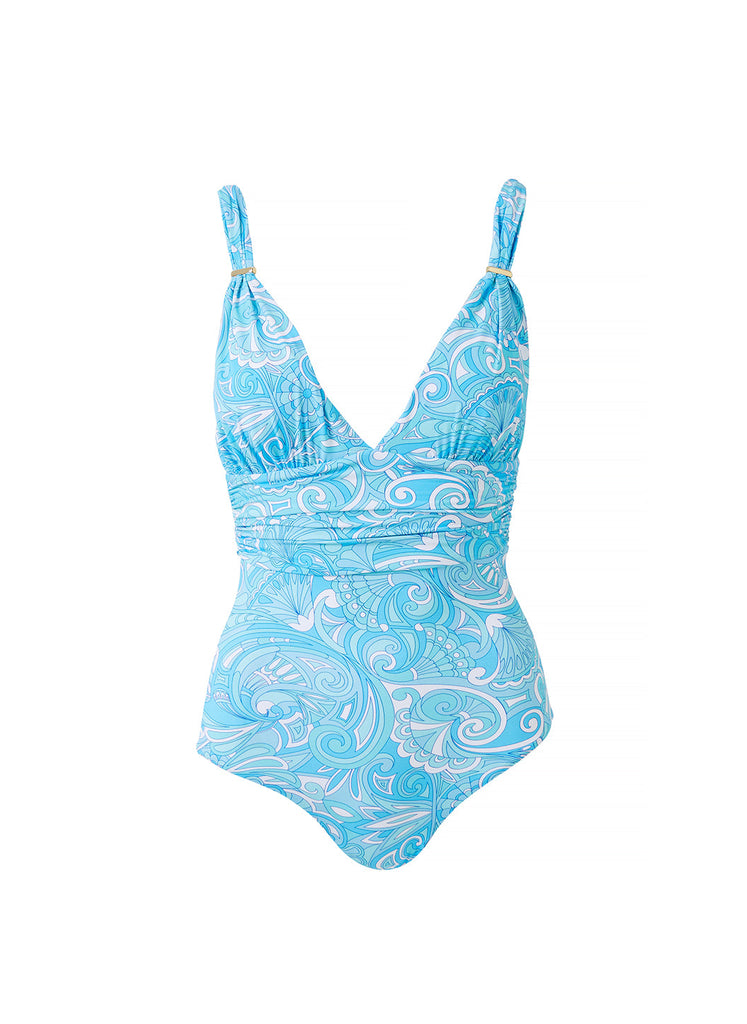 Melissa Odabash Panarea Blue Mirage Swimsuit