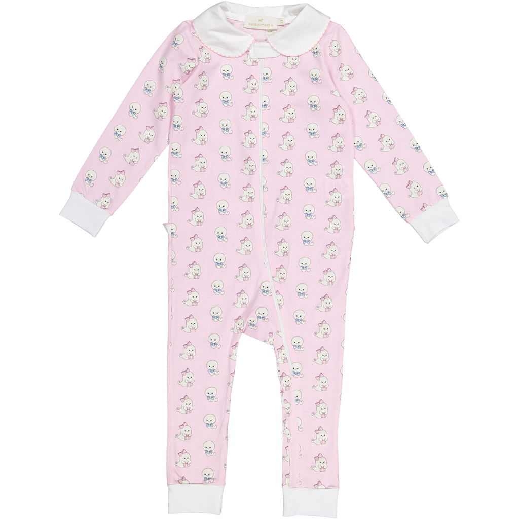 Minette Boutique: Sal & Pimenta Preorder Glowing Ghosts Glow in the Dark Baby Girl Pajamas