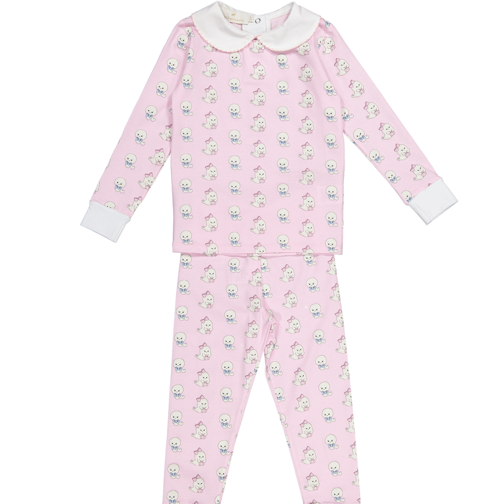 Minette Boutique: Sal & Pimenta Preorder Glowing Ghosts Glow in the Dark Girl Pajama Set